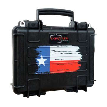 Closed tactical case, Explorer 3005 model with texas model on the lid.