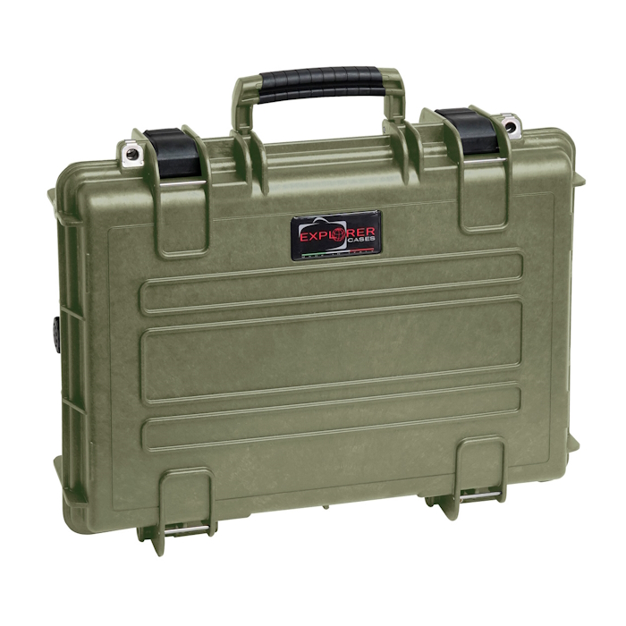 4209HL.G-closed Front view of a closed olive green Explorer 4209 HL case.